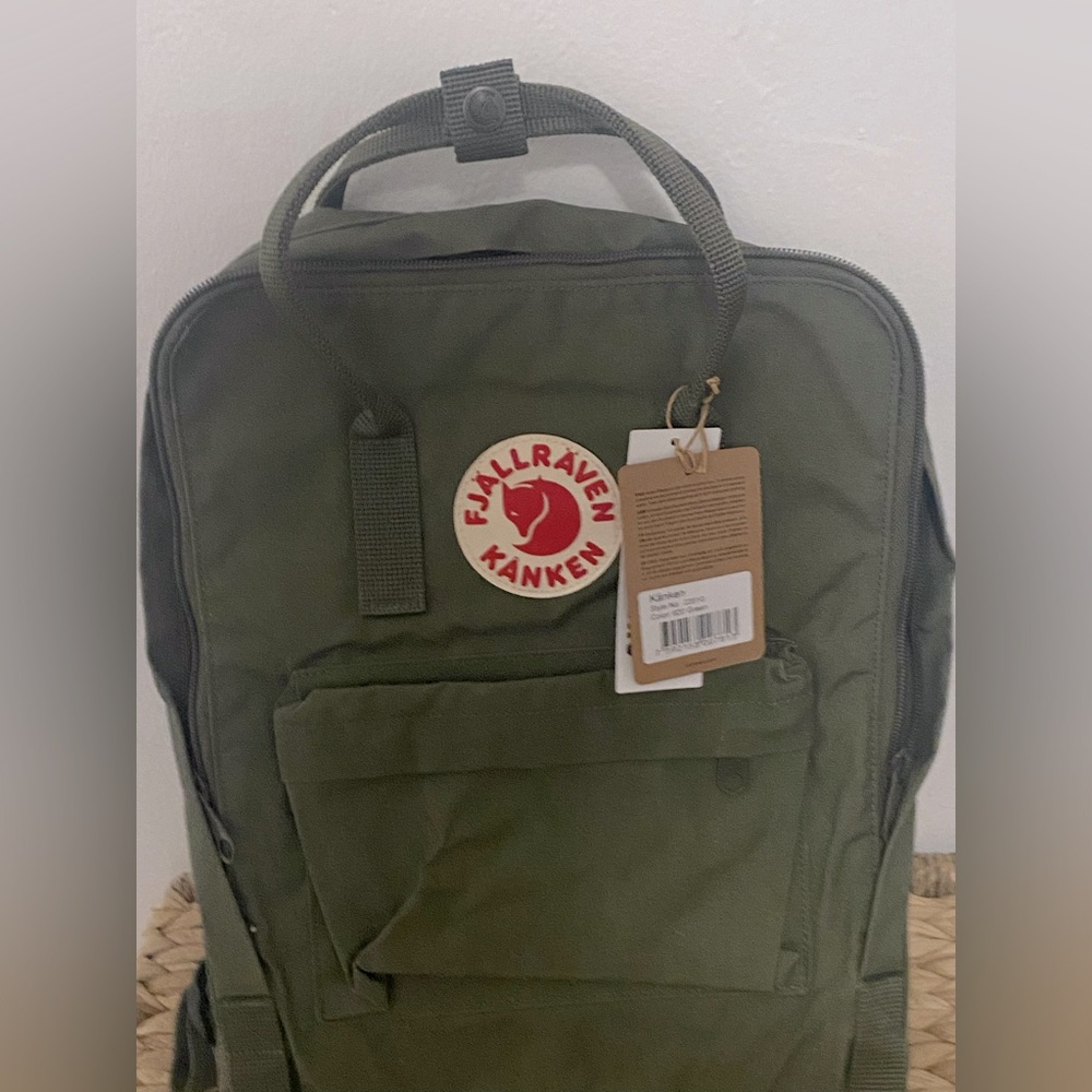 Fjallraven Kanken Laptop 15” Style No. 27172 Backpack Bag - Color 620/Green